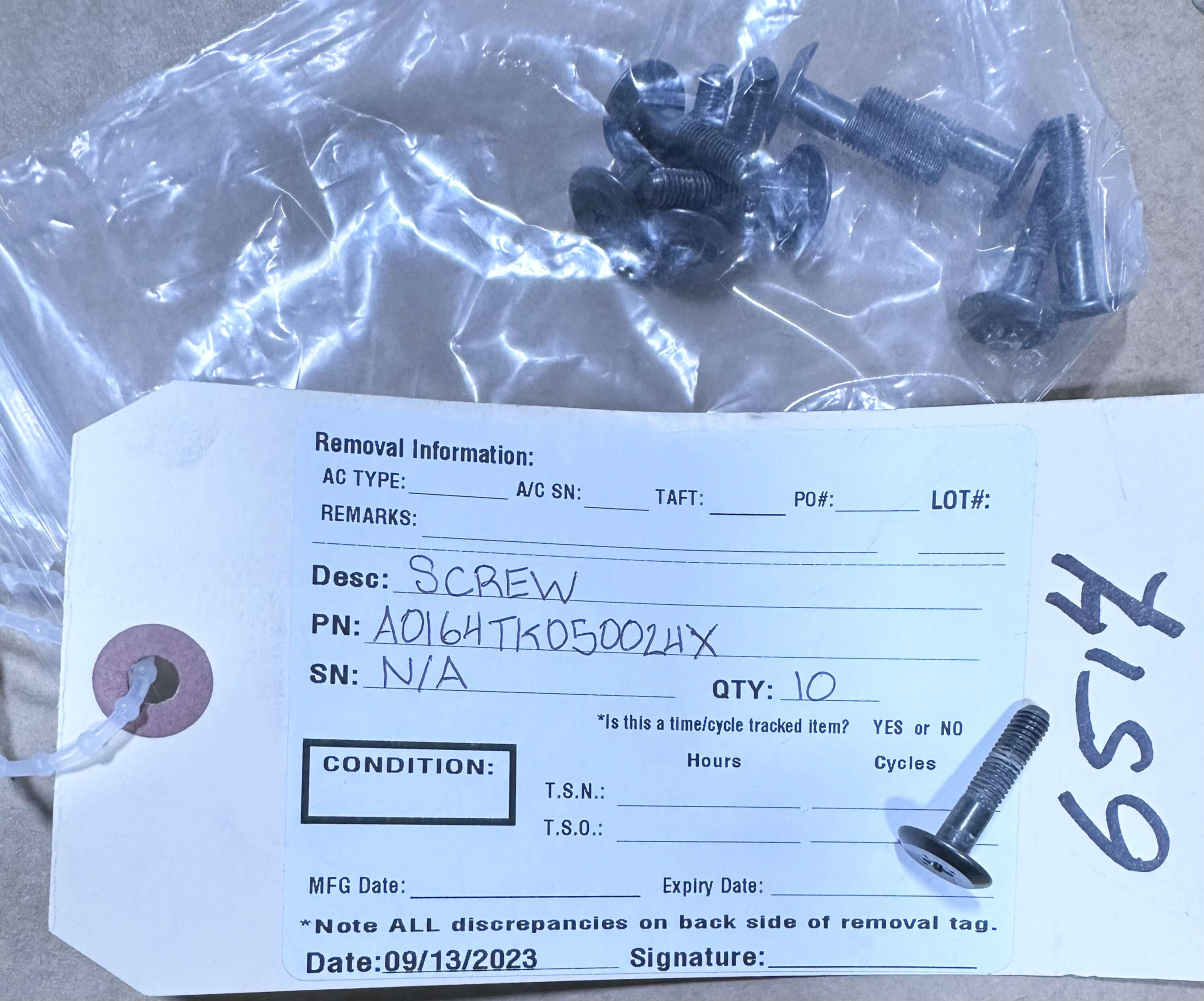 Aircraft Part: A0164TK050024X